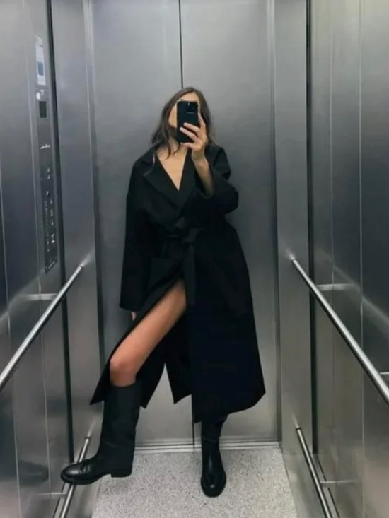 Zara Jackets & Blazers - Long Coat Manteco Zara Black